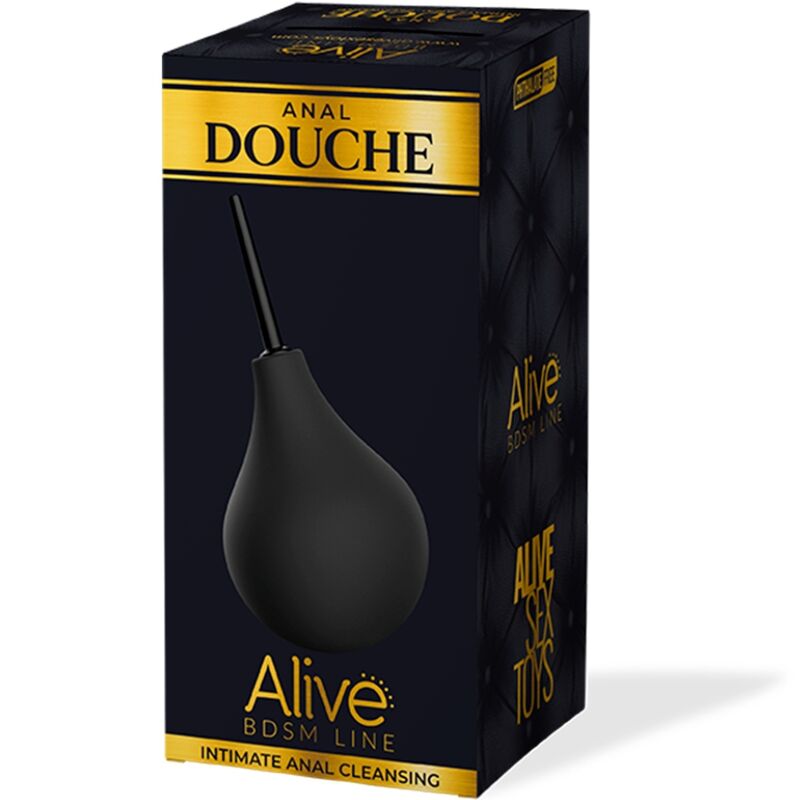 Dus Anal, Alive - Igiena Intima, 13.5 CM x 6 CM / Negru / Size S