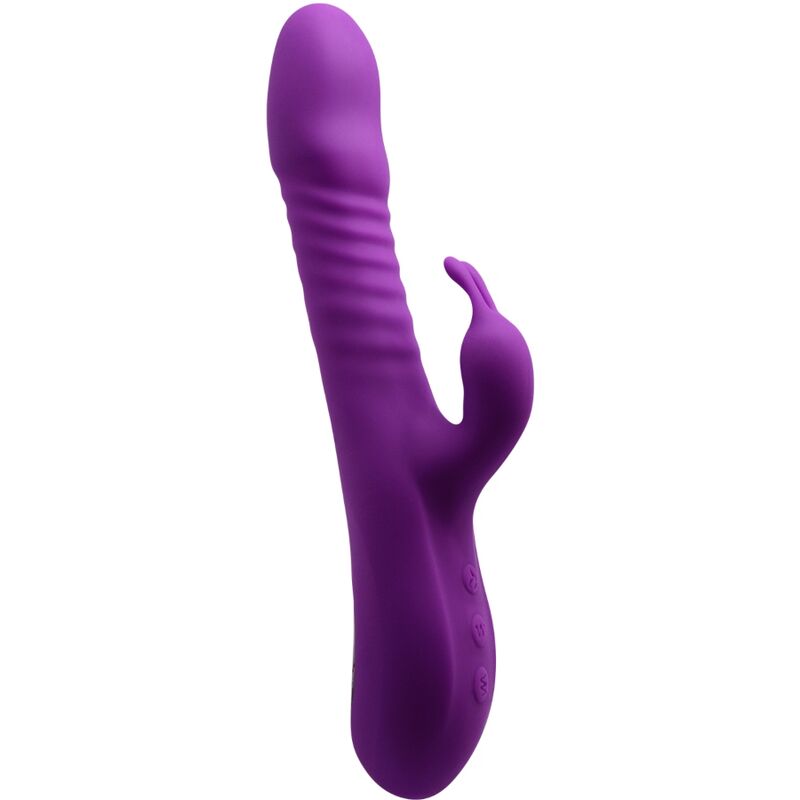 Vibrator Rabbit, Alive - RoMAX, Reincarcabil cu Incalzire si Impingere, Mov