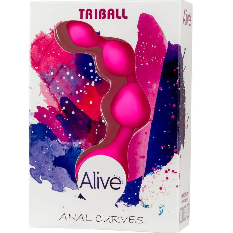 Bile Anale, Alive - Triball, Silicon, 15 CM Roz