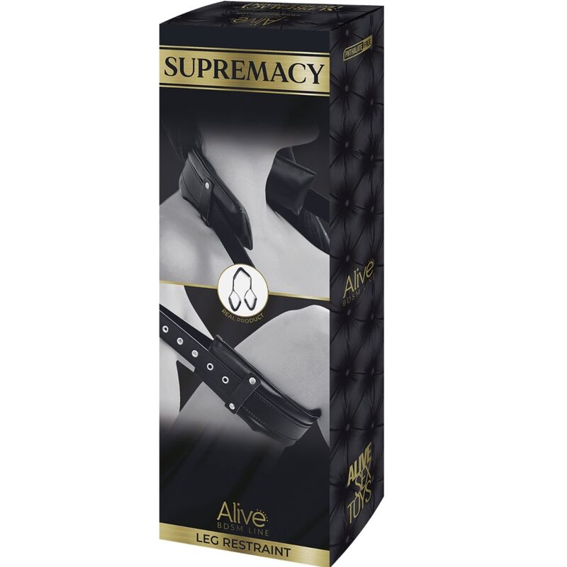 Restrictie pentru Gat si Picioare, Alive - Supremacy, Rezistent la Stropire IPX2, 36 CM x 6.5 CM / Negru
