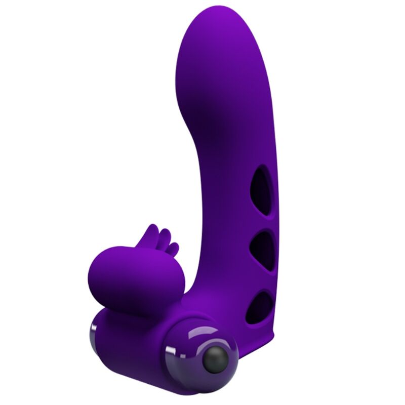 Vibrator de Deget, Pretty Love - Orlando, 10 Functii de Vibratie, Mov