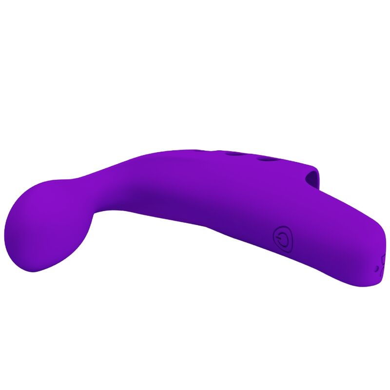 Vibrator de Deget, Pretty Love - Gorgon, Reincarcabil prin USB, Albastru