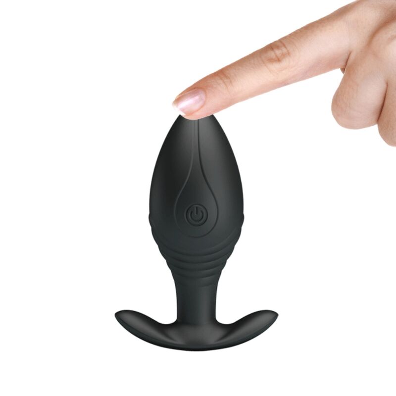 Plug Anal, Pretty Love - Regina, Vibrator Reincarcabil, Negru