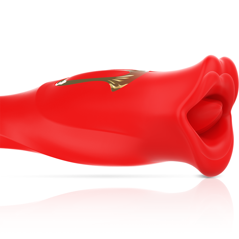 Vibrator, Mia - Siena Triple Pleasure Vibrating + Biting, 2 Motoare Puternice, Rosu