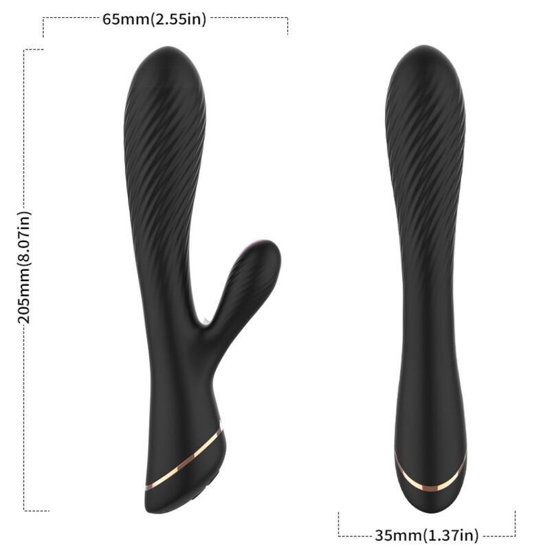 Vibrator Rabbit, Armony, 9 Moduri de Vibratie, Negru