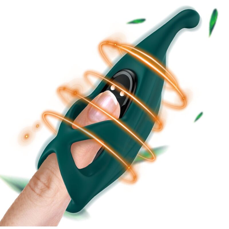 Vibrator de Deget, Armony, 9 Moduri de Vibratie, Verde