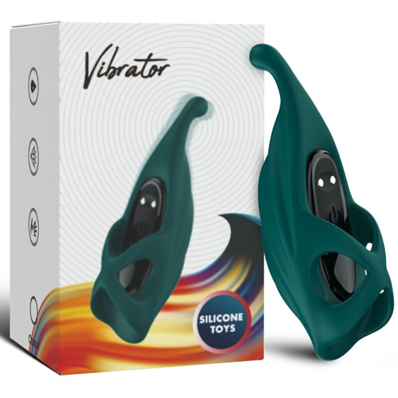 Vibrator de Deget, Armony, 9 Moduri de Vibratie, Verde