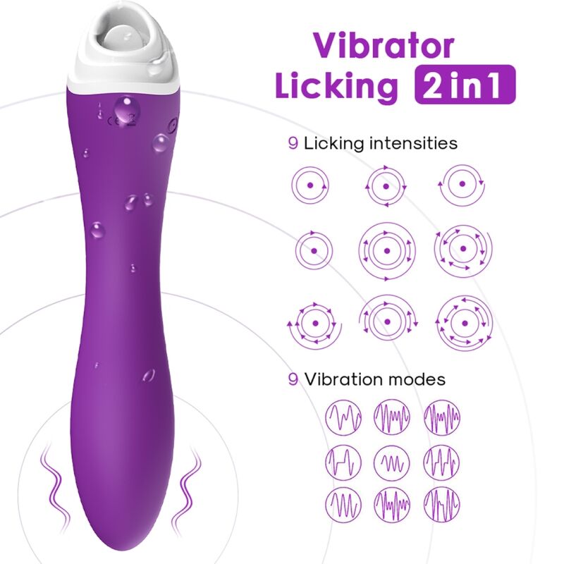 Vibrator Clitoris, Armony - Fairyland, Suctiune si Vibratie 9 Moduri, Mov