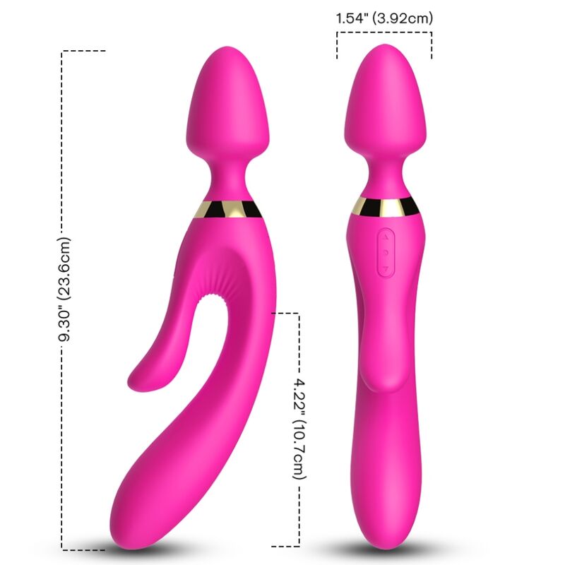 Vibrator Rabbit, Armony, 2x9 Moduri de Vibratie, Roz