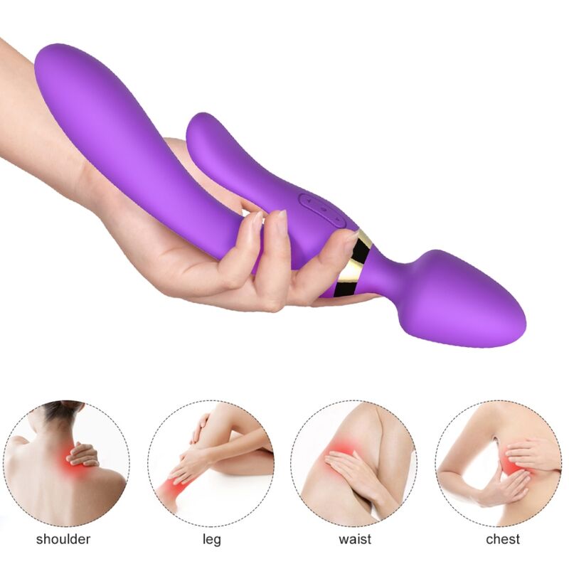 Vibrator Rabbit, Armony - Massager, 2x9 Moduri de Vibratii, Mov