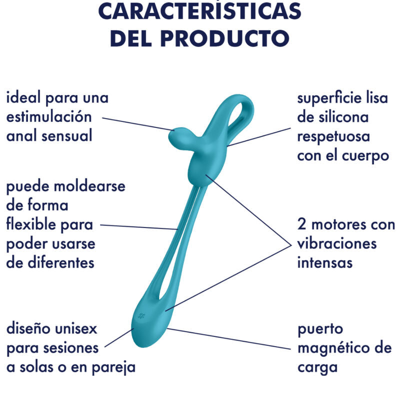 Multi Vibrator, Satisfyer - Plug & Play, Impermeabil IPX7, 435 x 43.60 x 81.20 mm