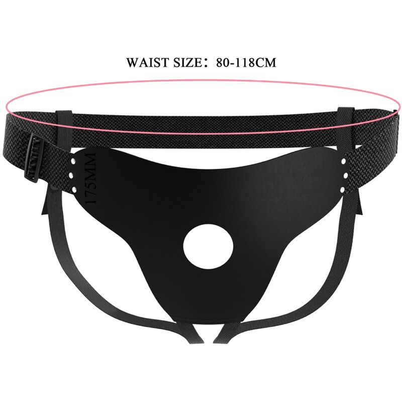 Ham Strap On, Pretty Love - Love Spell, Ajustabil, Negru