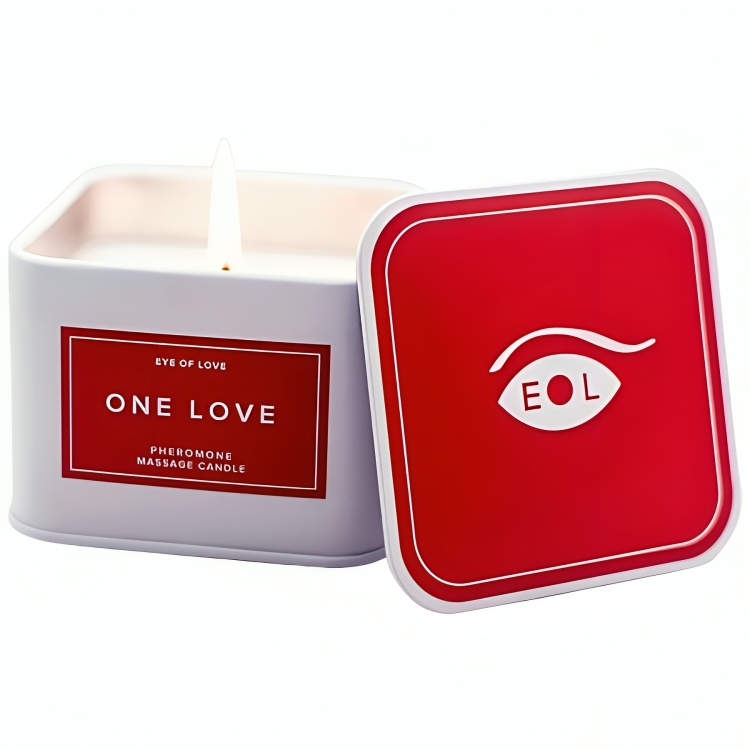 Lumanare de Masaj, Eye Of Love - One Love, cu Feromoni, pentru Femei 150 ML