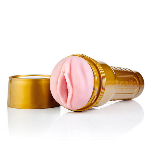 Set Masturbator Barbati, Fleshlight - Roz Lady STU + Universal Launch, Experienta Automatizata, Carcasa Aurie 50 ML