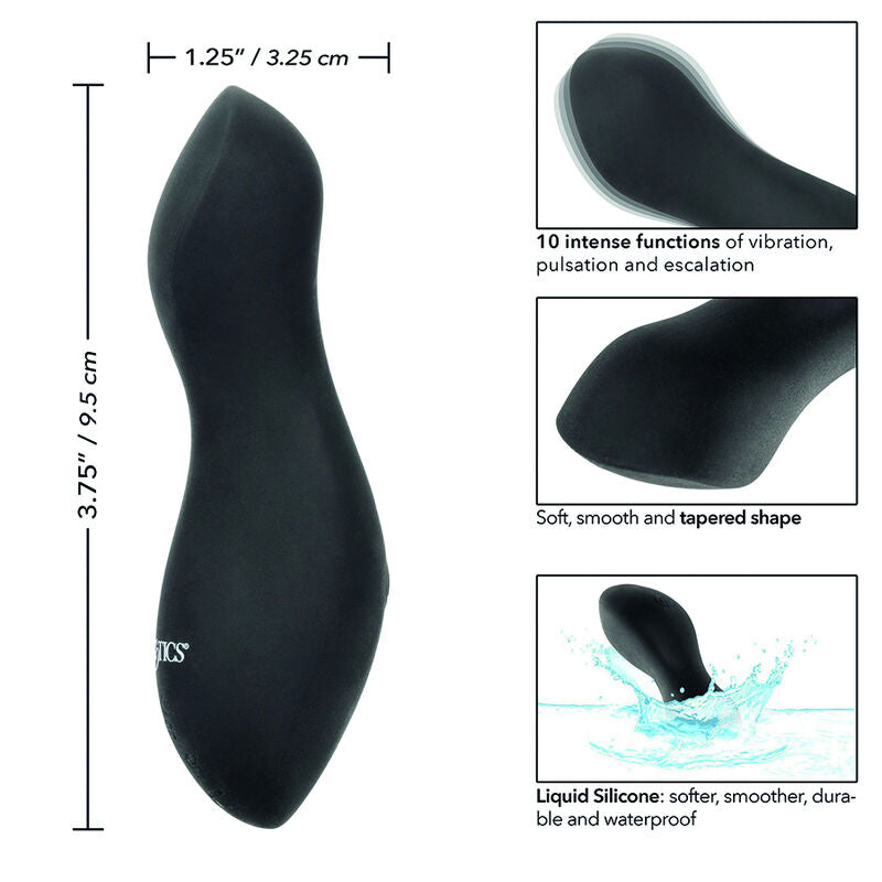 Vibrator, CalExotics - Boundless Perfect Curve, Silicon Lichid Impermeabil IPX7, 9.5 CM x 3.25 CM