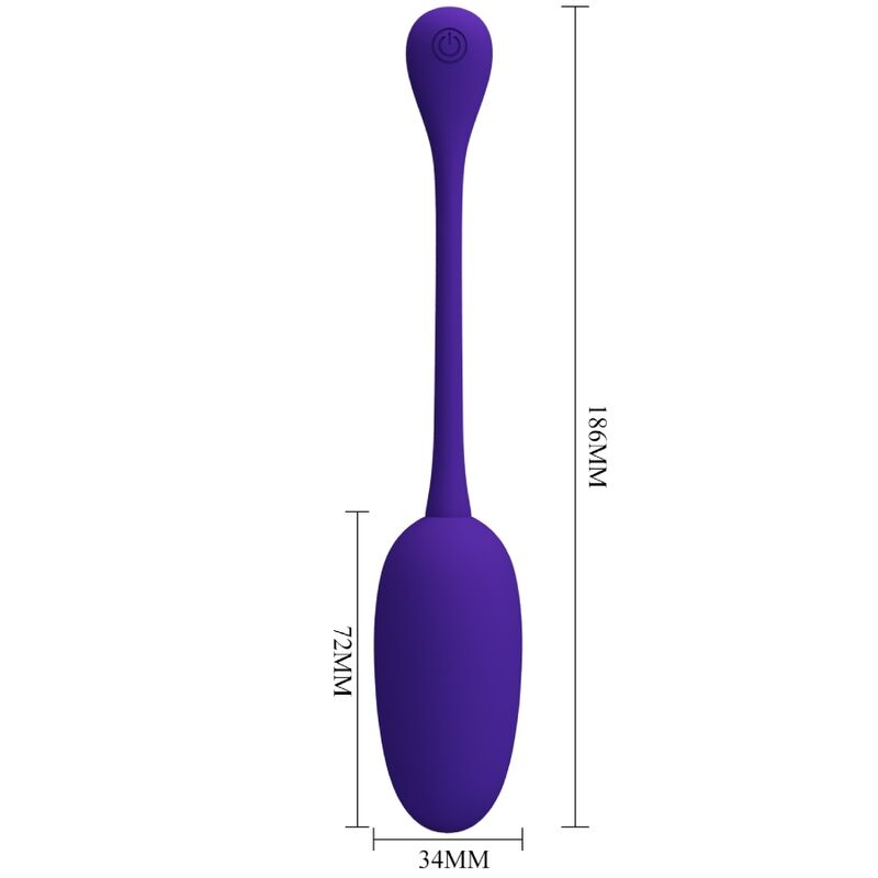 Ou Vibrator, Pretty Love - Knucker, 12 Functii de Vibratie, Mov