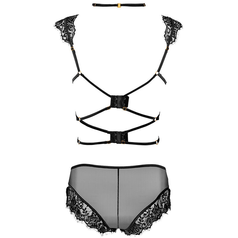 Set Sutien si Chilot, Livco Corsetti Fashion - Dantela si Curele Decorative, Negru