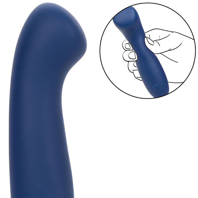 Vibrator, CalExotics - Cashmere Satin G, Rezistent la Apa IPX7, Blue