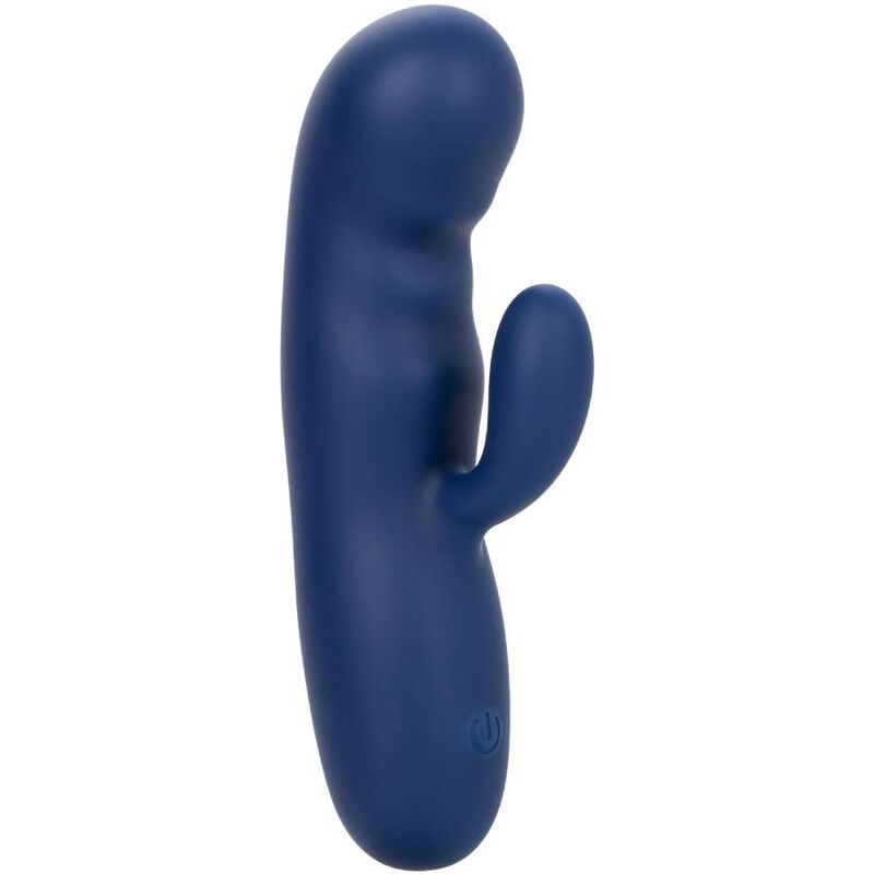 Vibrator Punctul G, CalExotics - Cashmere Silk Duo, Motor Dublu, Albastru