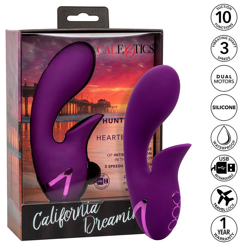 Stimulator cu Aspiratie, CalExotics - California, Aspiratie Clitoris 10 Functii, Mov