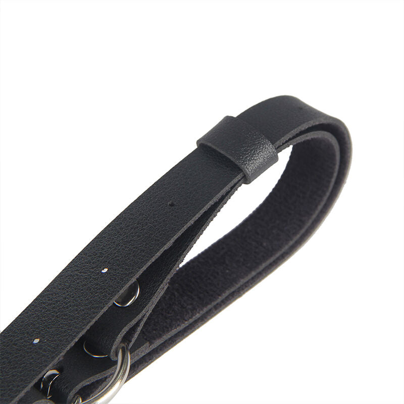 Ham Piele, Subblime - Leather Belt Harness, Curea cu Lant, Negru One Size