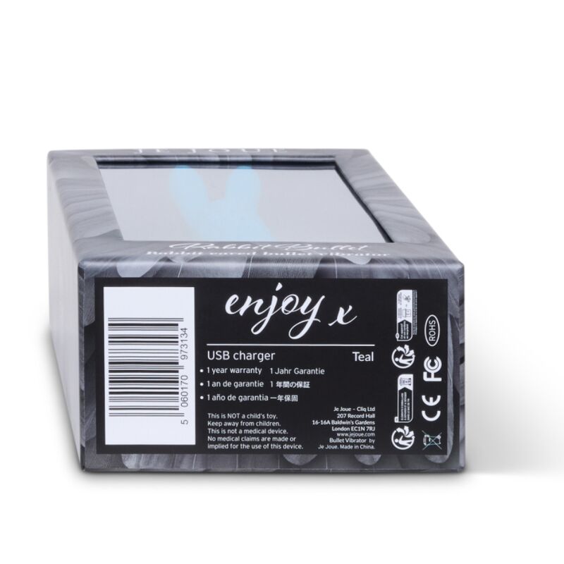 Vibrator Iepuras, Je Joue - Bullet Rabbit, Puternic, Turcoaz