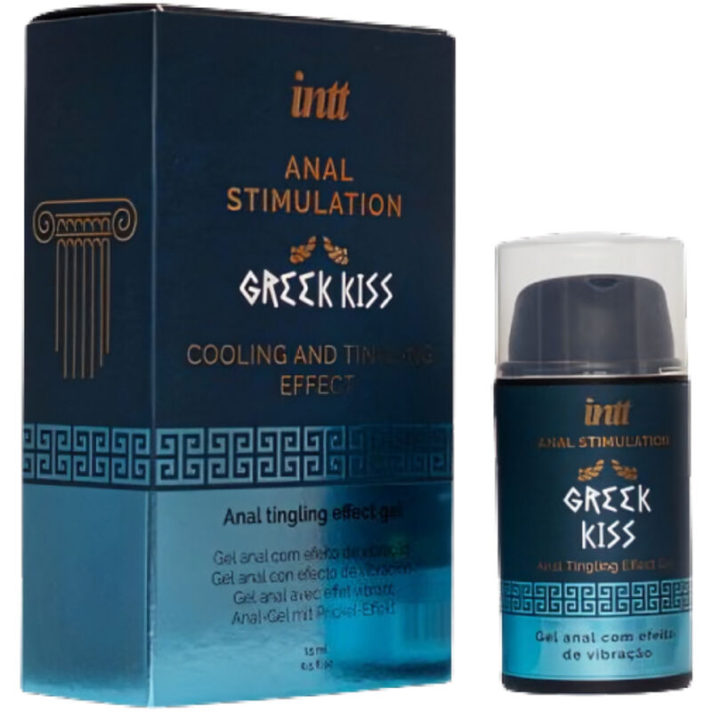 Gel Stimulant Anal, INTT - Greek Kiss, Efect de Racire si Vibratie, 15 ML