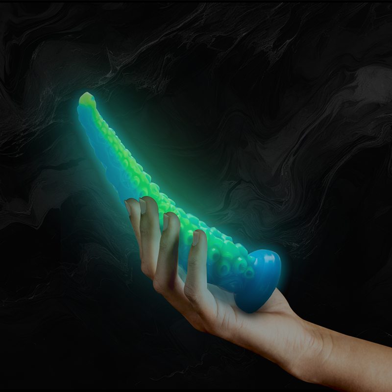 Dildo, Epic Cybersilicock - Scylla Fluorescent Thin Tentacle, Silicon, Small Size