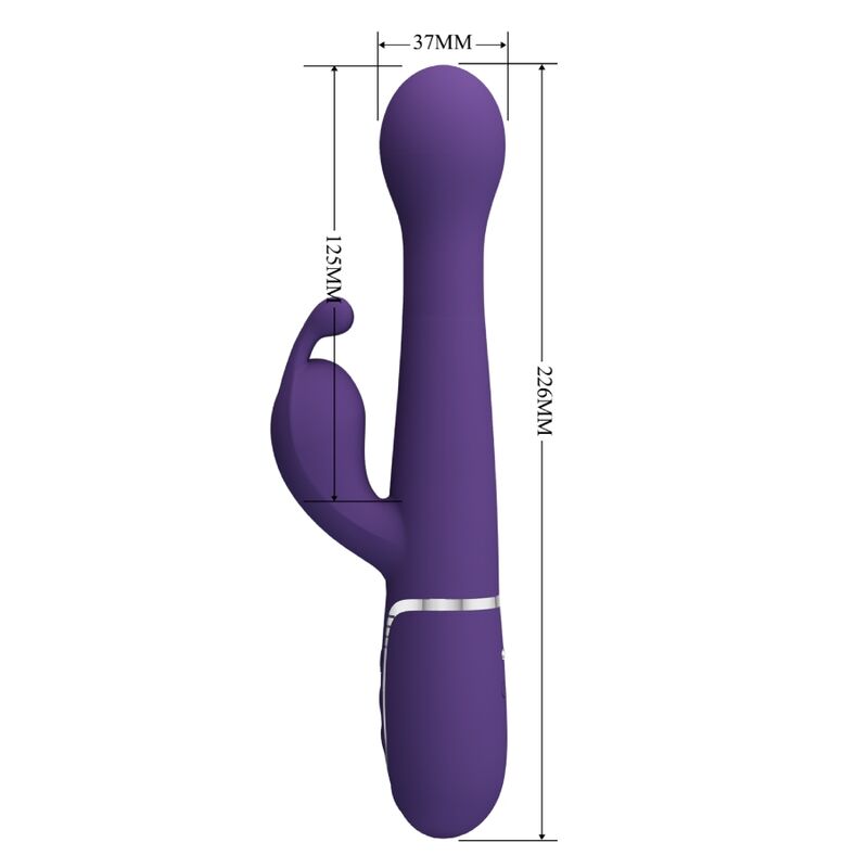 Vibrator Rabbit, Pretty Love - Dejon, 3 in 1 Multifunctional, Mov