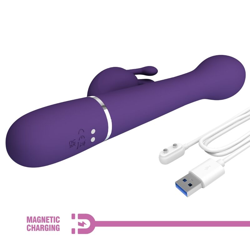 Vibrator Rabbit, Pretty Love - Dejon, 3 in 1 Multifunctional, Mov