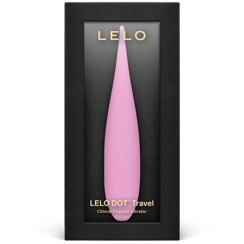 Stimulator Clitoris, Lelo - Dot Travel, Vibratii Puternice, Roz