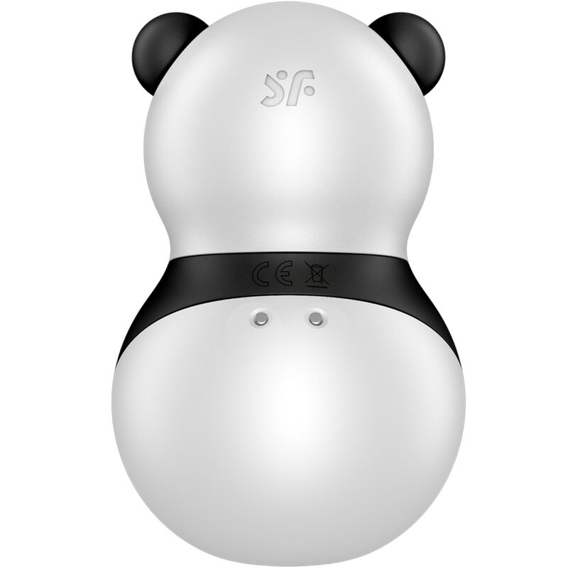 Stimulator si Vibrator, Satisfyer - Pocket Panda, Unde de Presiune si Vibratii, Negru si Alb