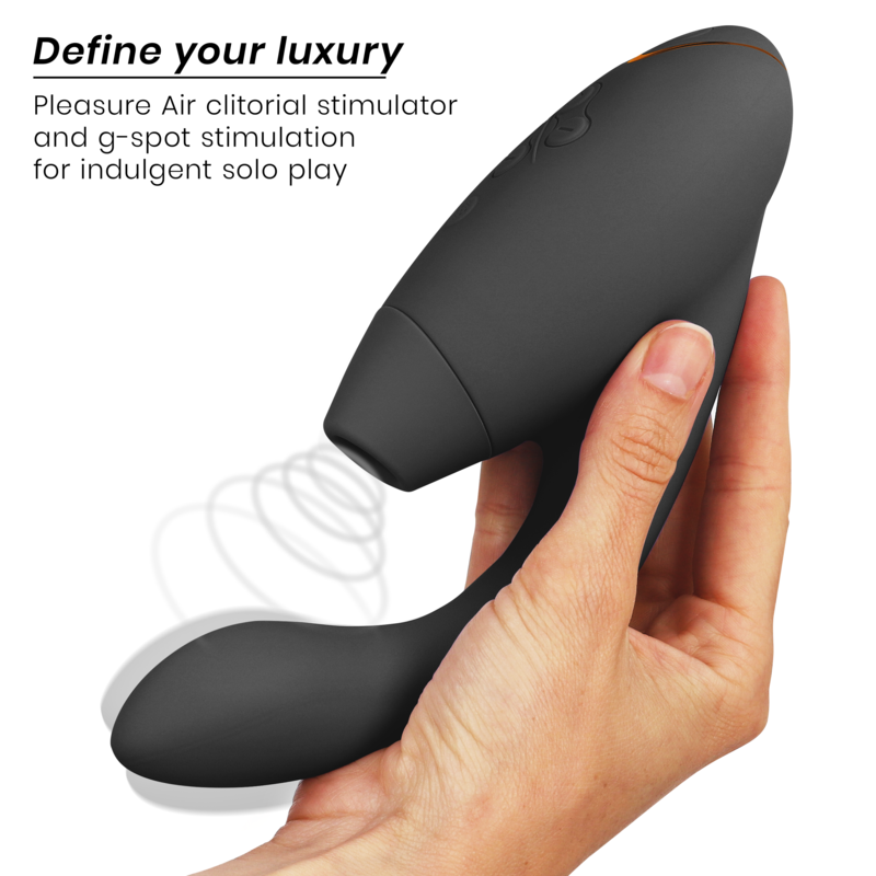 Stimulator Dual, Womanizer - Duo 2, Tehnologie Pleasure Air, Negru