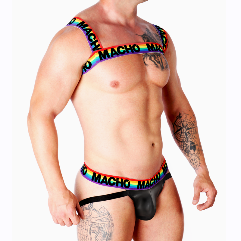 Ham Dublu, Macho - Pride Limited, Elastic Ajustabil Frontal si Posterior, Marime Unica