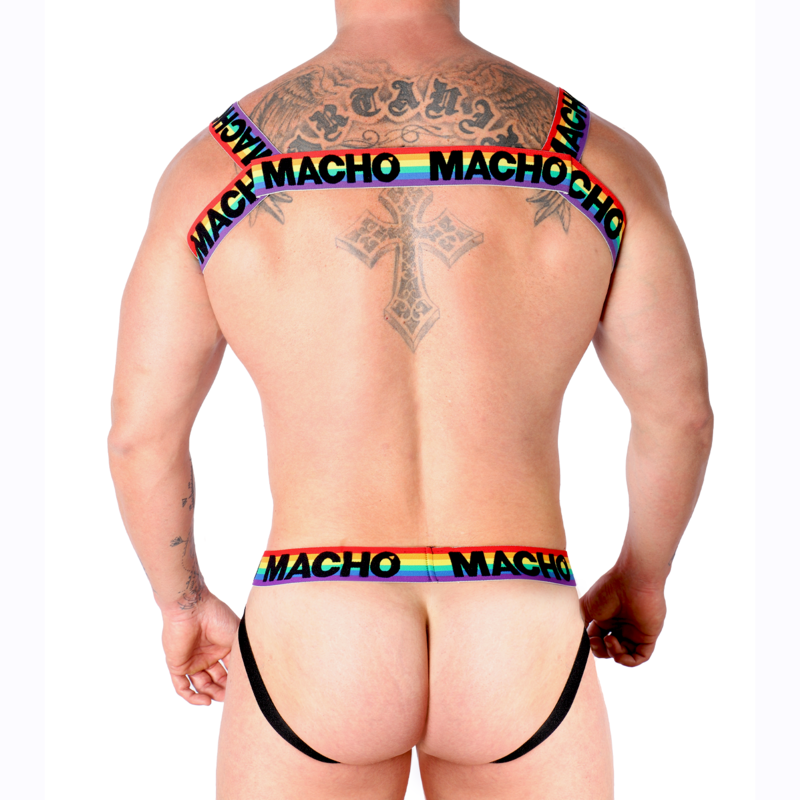 Ham Dublu, Macho - Pride Limited, Elastic Ajustabil Frontal si Posterior, Marime Unica