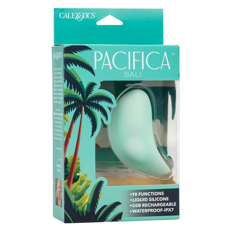 Vibrator Clitoris, CalExotics - Pacifica Bali, 10 Functii, Aqua