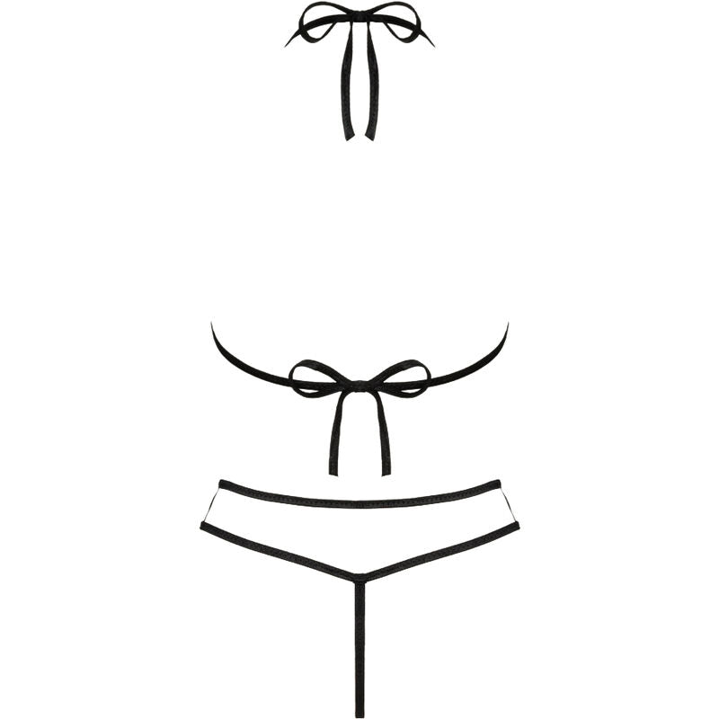 Sutien si Tanga, Livco Corsetti Fashion - Jimena LC 20216, Bretele Negre, Negru Marime Unica