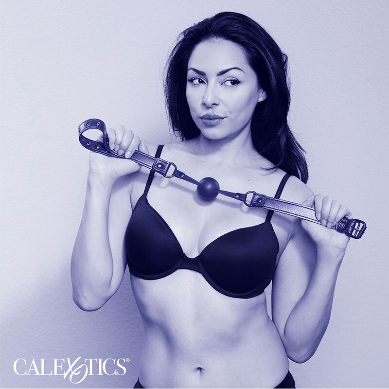 Ball Gag, CalExotics - Nocturnal, Silicon Sigur pentru Corp, D - 3,75 CM Negru