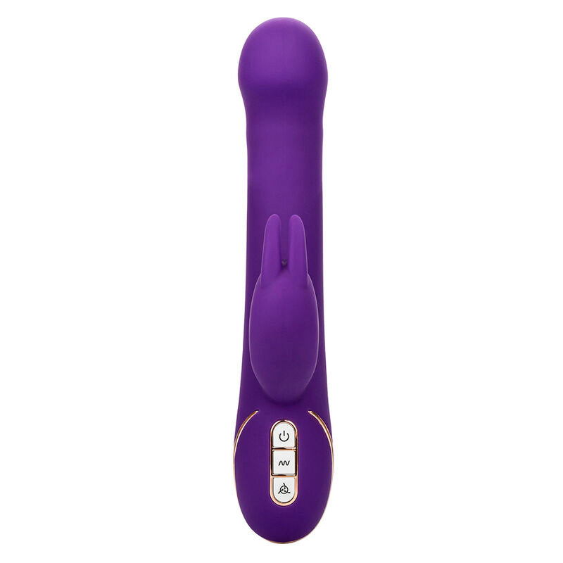 Vibrator si Stimulator, Calexotics - Jack Rabbit, 7 Vibratii si 7 Moduri de Suctiune, Albastru
