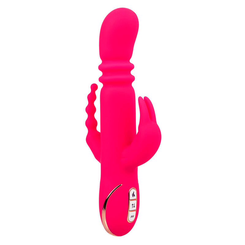 Vibrator Rabbit, CalExotics - Jack Fantasy Triple Heated, Ax Incalzit, Roz