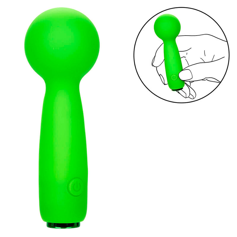 Mini Masajator, CalExotics - Neon Vibes The Bubbly Vibe, 10 Vibratii, Verde