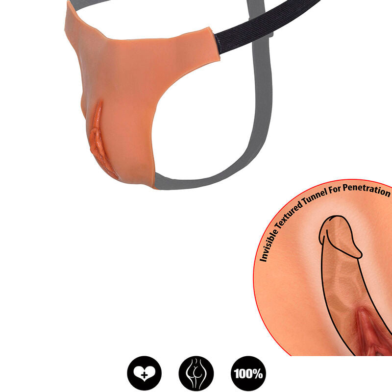 Chilot Deschis pentru Vagin, Hidden Desire - Alter Ego, Ajustabil, Nud