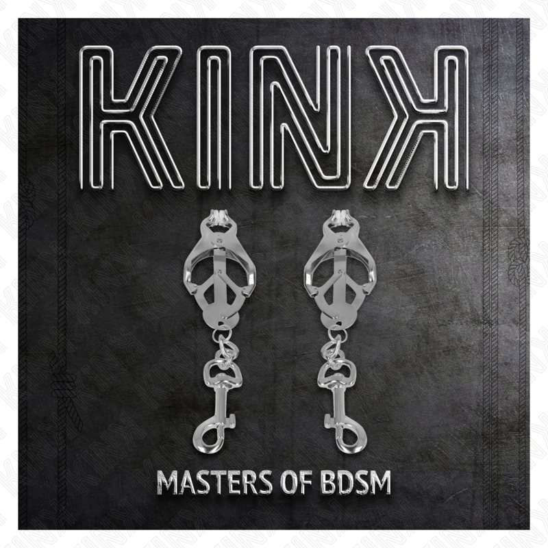 Cleme pentru Sfarcuri, Kink - Japanese Clover, cu Carlige, Argintiu