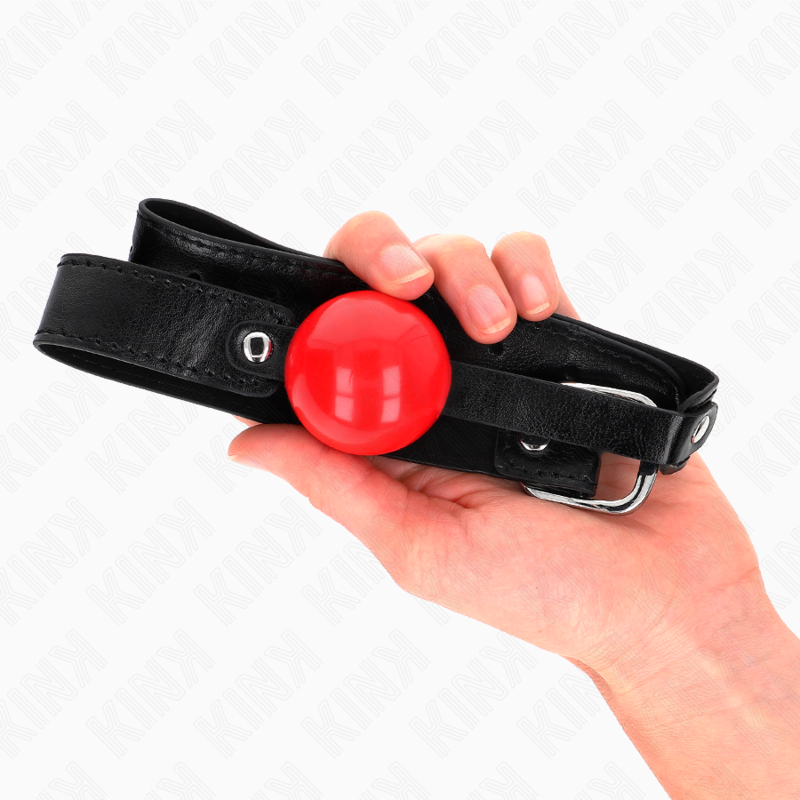 Gag cu Bila, Kink - Model 1, Soft TPE, Bila 4 CM Reglabil 41-61 CM