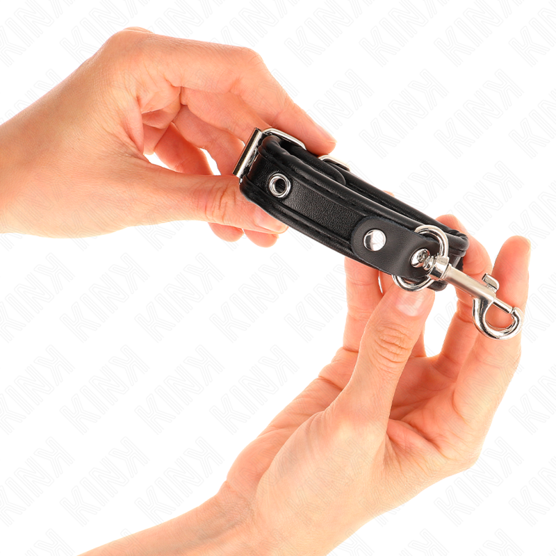 Catuse Erotice, KINK - Mini, Reglabile cu Tinte, 16-22 CM x 2 CM Negru