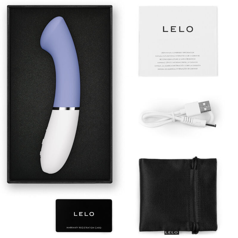 Vibrator G-Spot, LELO - Gigi 3, Compatibil cu Aplicatia LELO, Albastru