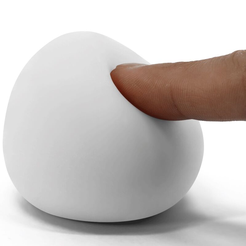 Masturbator pentru Barbati, Pretty Love - BM-00900T90-2, Textura cu Nervuri, Alb