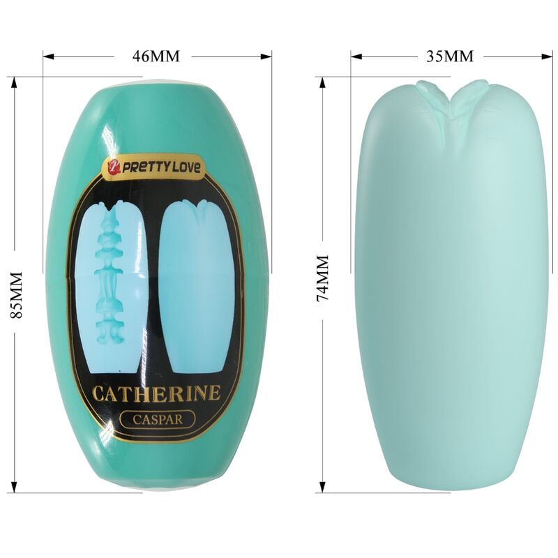 Masturbator Masculin, Pretty Love - Catherine, Impermeabil, Verde Aqua