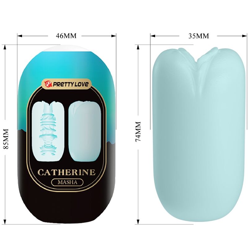 Masturbator Barbatesc, Pretty Love - Masha, Rezistent la Apa, Albastru