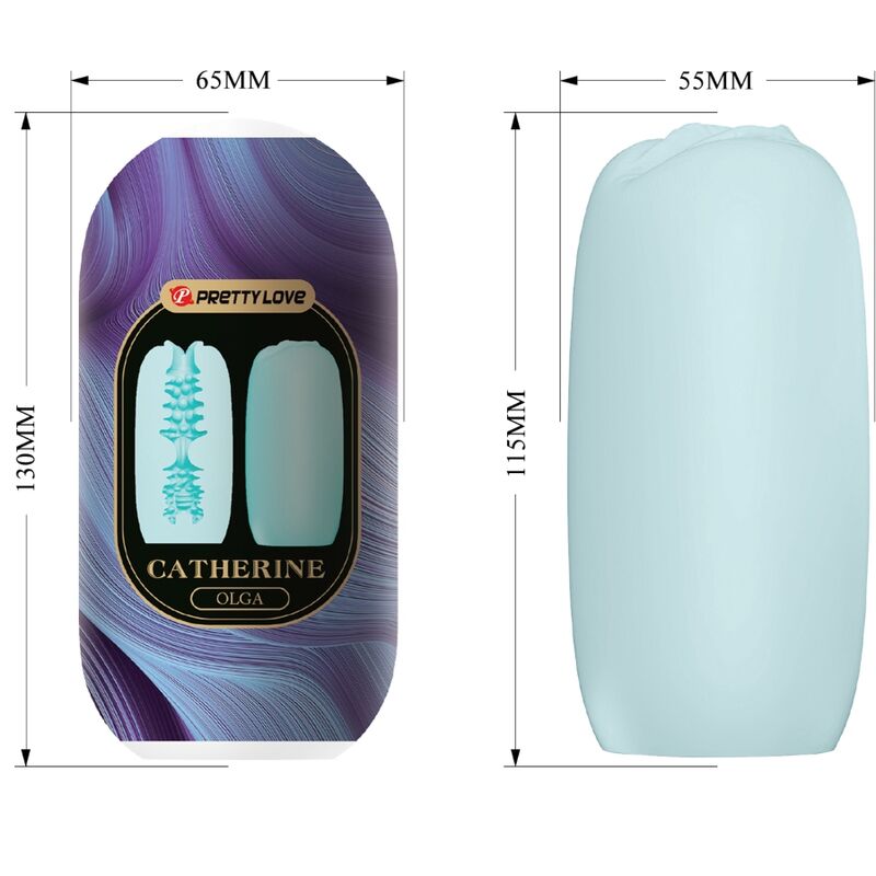 Masturbator Masculin, Pretty Love - Olga, Rezistent la Apa, Albastru